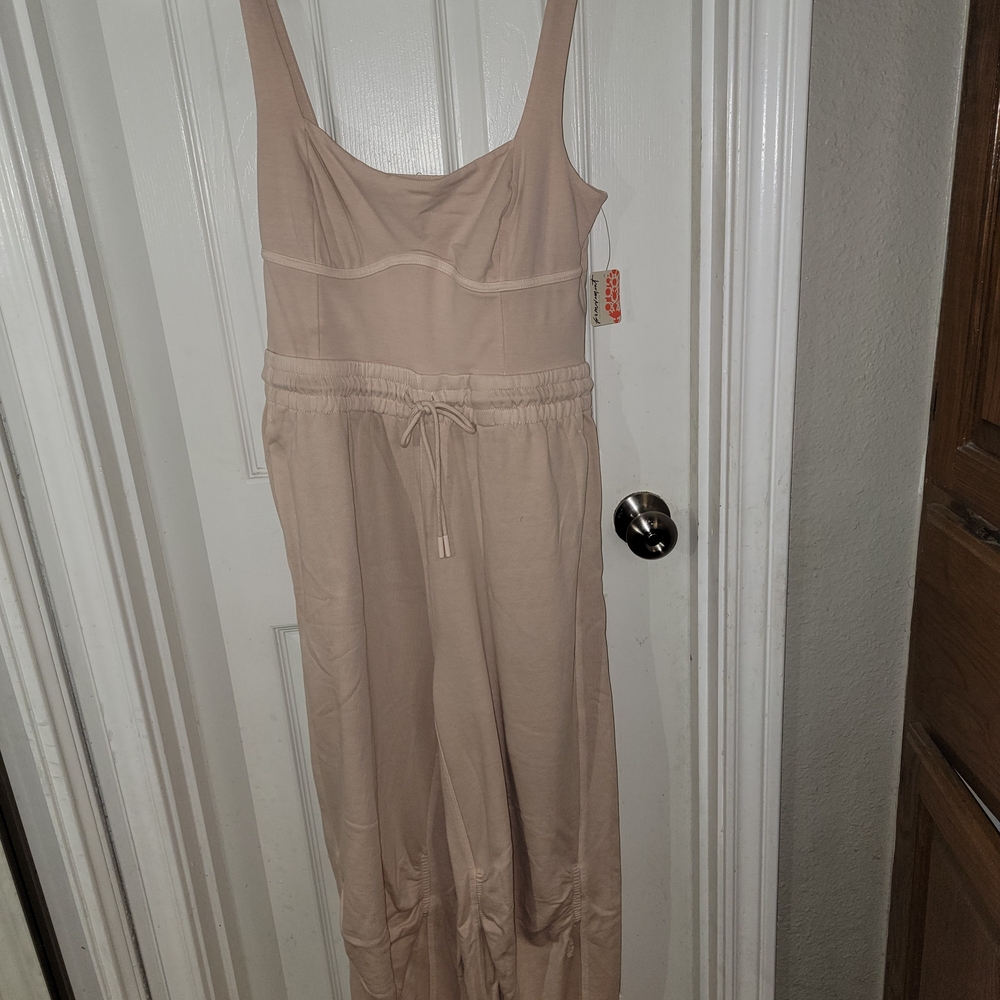Free People Tan Jumpsuit
